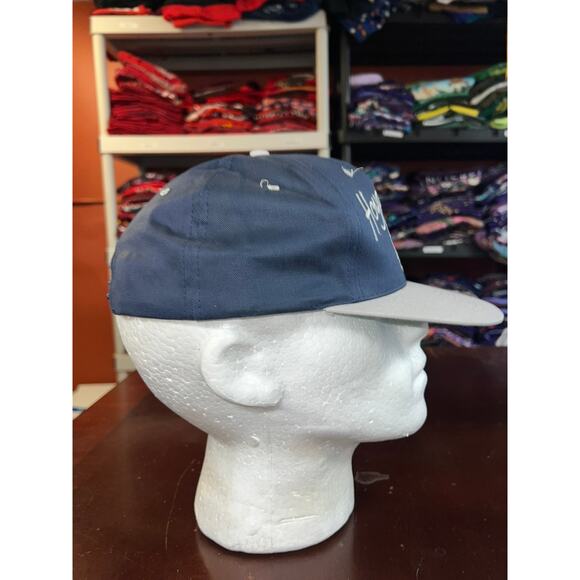 Vintage Georgetown Hoyas Hat College University Blue Snapback Headwear 90s NWT - Picture 6 of 8